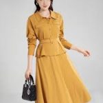 Chân Váy Nữ Midi Xòe