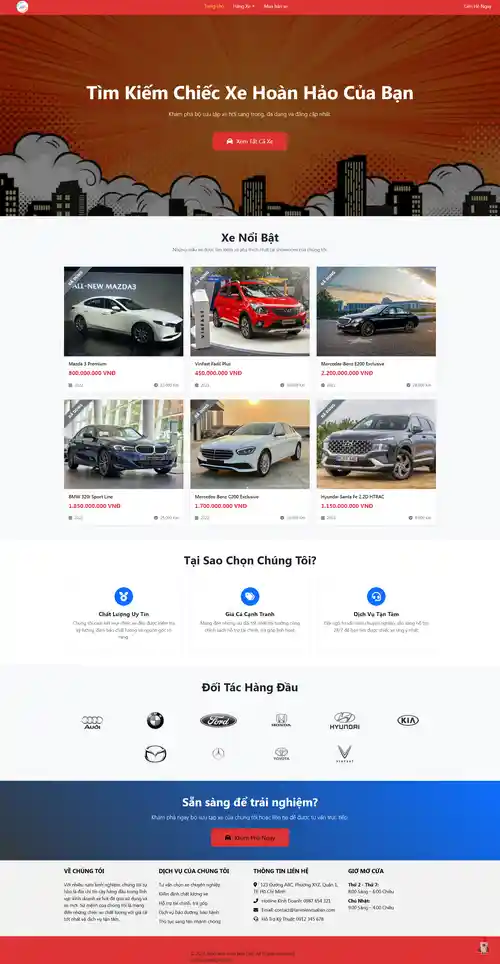 Web Car Oto Theme Preview