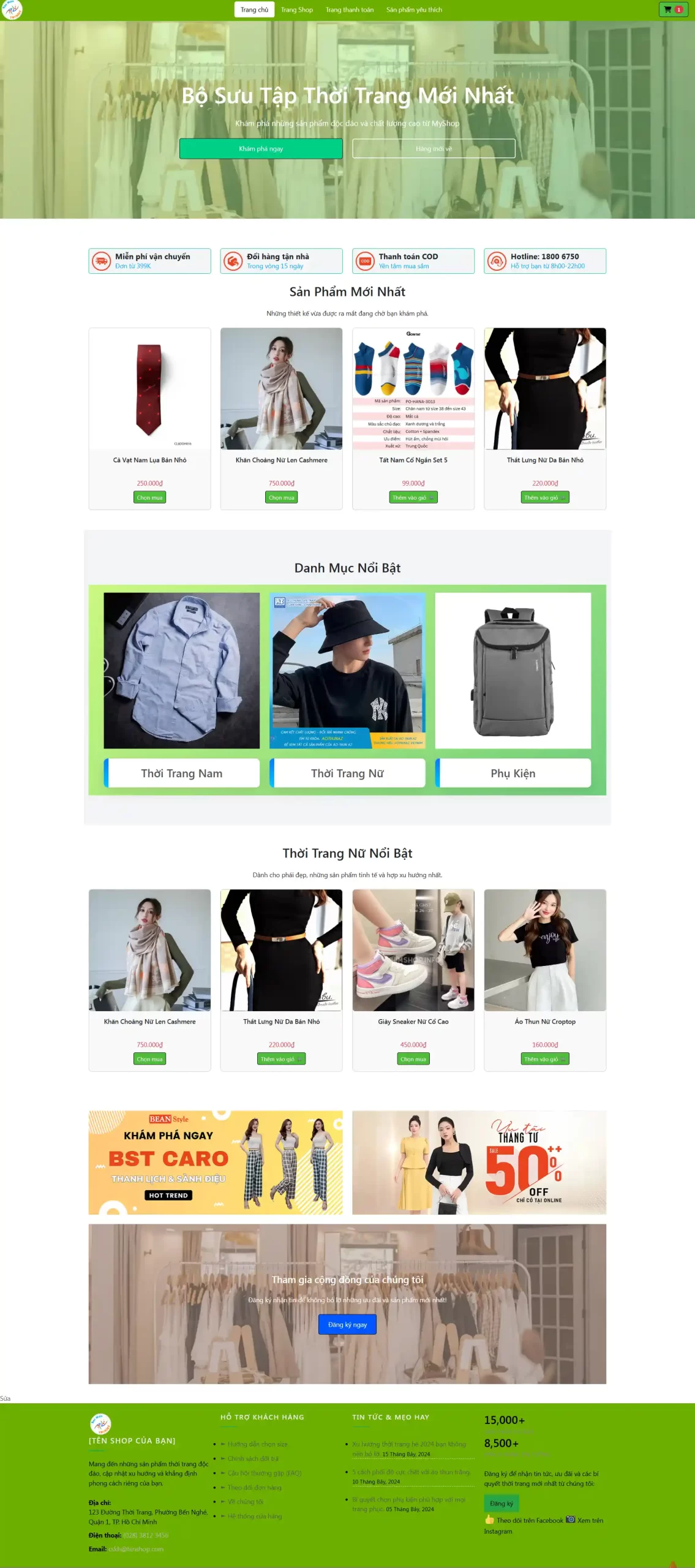 Web Shop Theme Preview