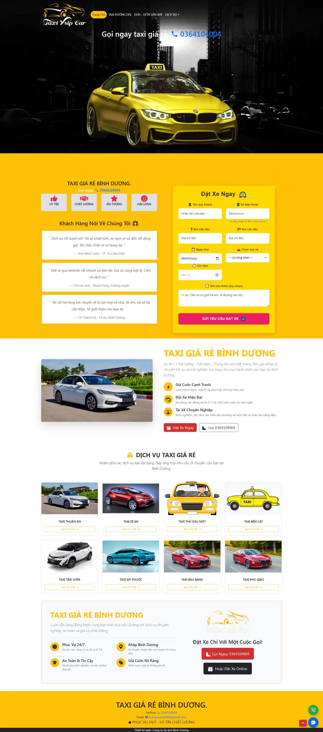 Web Taxi Theme Preview